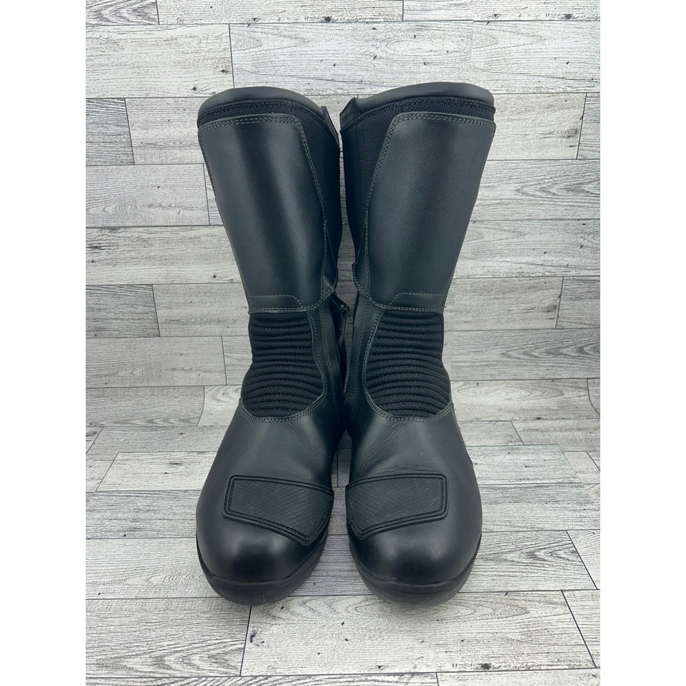 BMW Motorrad Allround Gore-Tex Black Leather Motorcycle Boots Men Sz EU40 US7.5